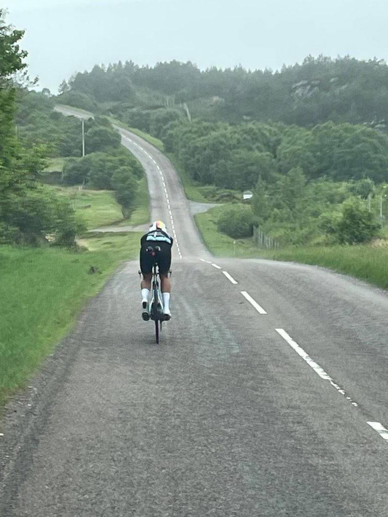 The view the crew had for 32 + hours on the NC500 World Record