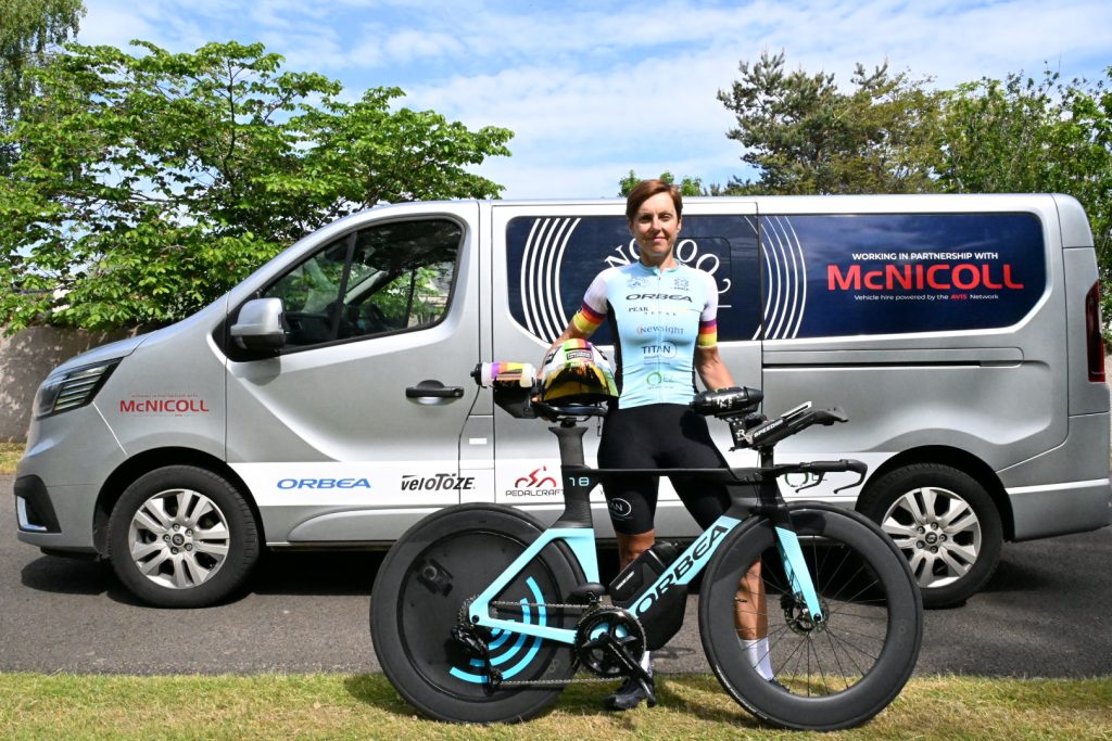 McNicoll Vehicle Hire provided a crew van for Caroline Livesey's NC500 World Record